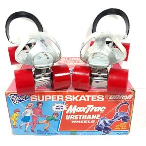 VTG Steven Super Skates Max Trac Urethane Wheels 1978 Roller Skates 1452  Sz Sm.